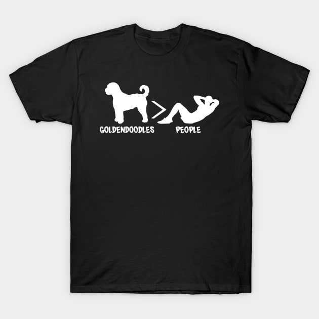 Goldendoodle Dogs > People T-Shirt by blacklines